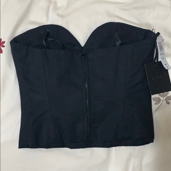 Aritzia Talula Sweatheart Structured Black Bustier - Picture 3 of 4